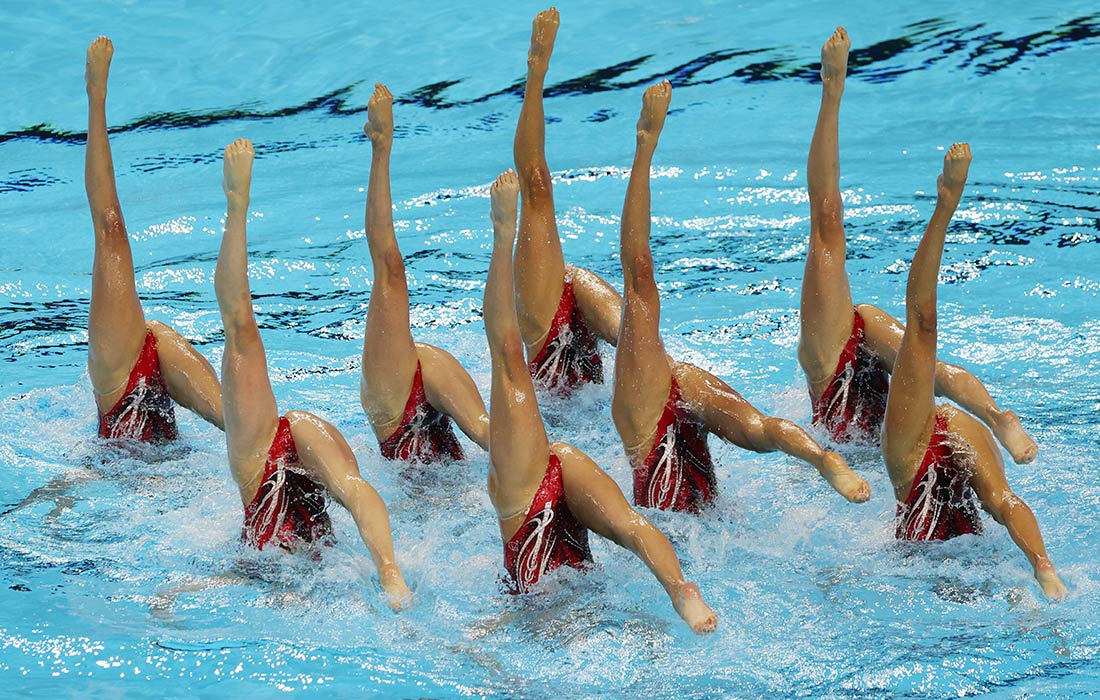 Сборная Италии в командных соревнованиях по синхронному плаванию