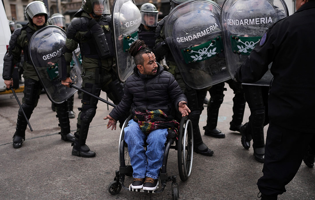 Акция протеста в Буэнос-Айресе против экономической политики правительства страны