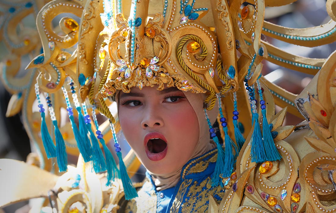 Парад в честь 80-й годовщины Дня независимости Индонезии на острове Суматра