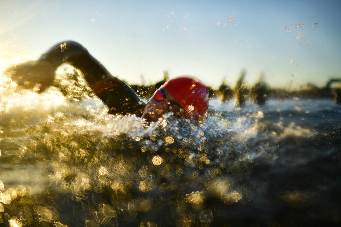 Заплыв в рамках соревнований Ironman в Копенгагене
