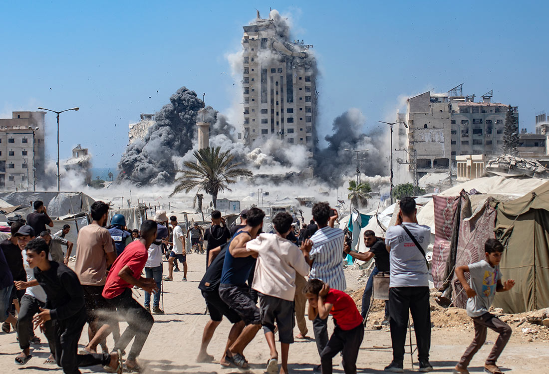 Израиль нанес авиаудар по многоэтажному зданию Mushtaha Tower на западе Газы