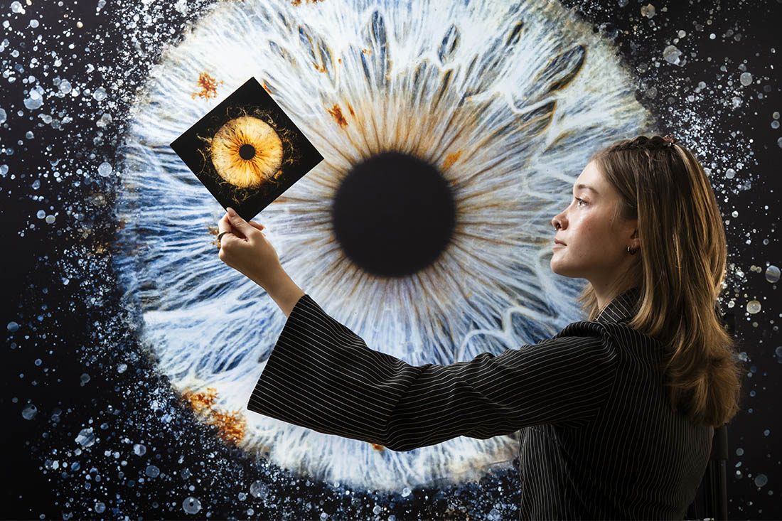 Фирма в Нью-Йорке начала выпускать фотообои с изображением радужек глаз клиентов