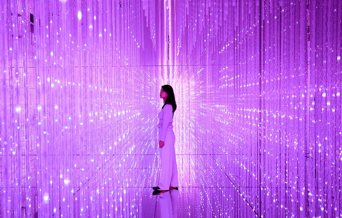 Превью нового музея цифрового искусства teamLab Biovortex в Киото