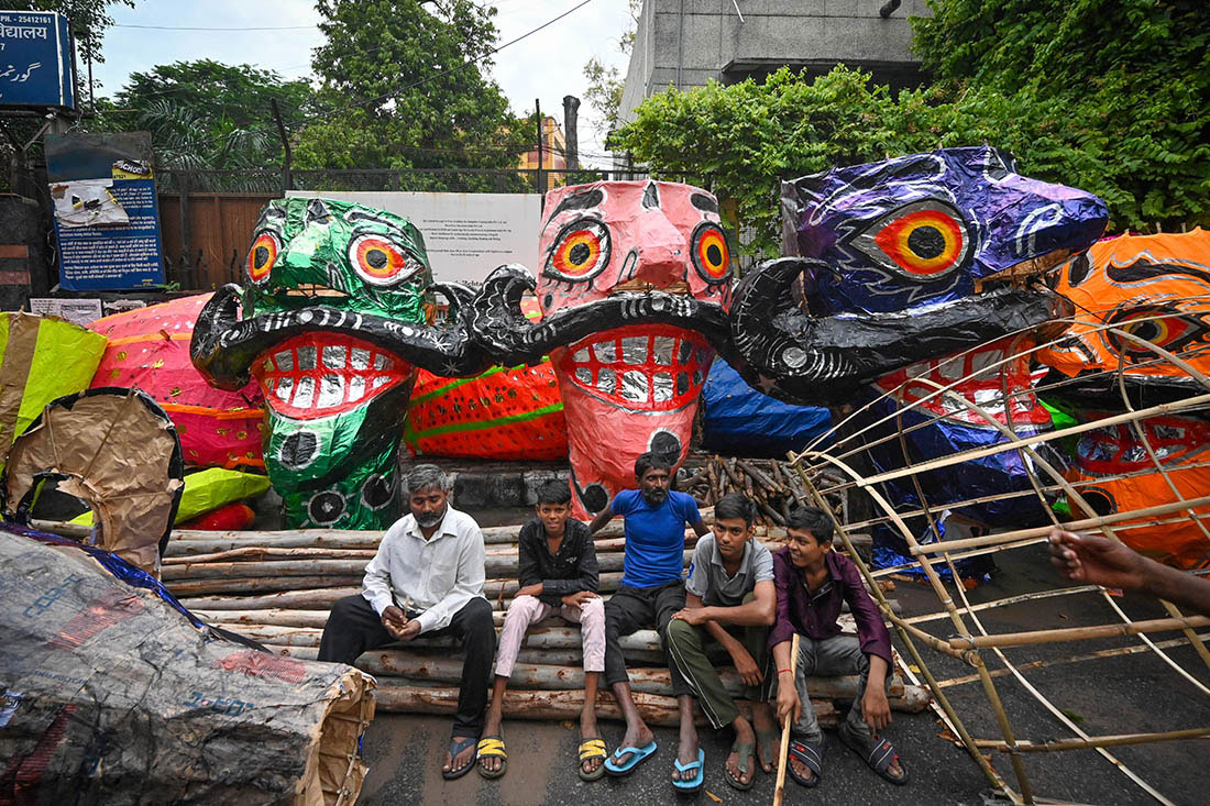 Сильный дождь накрыл Дели