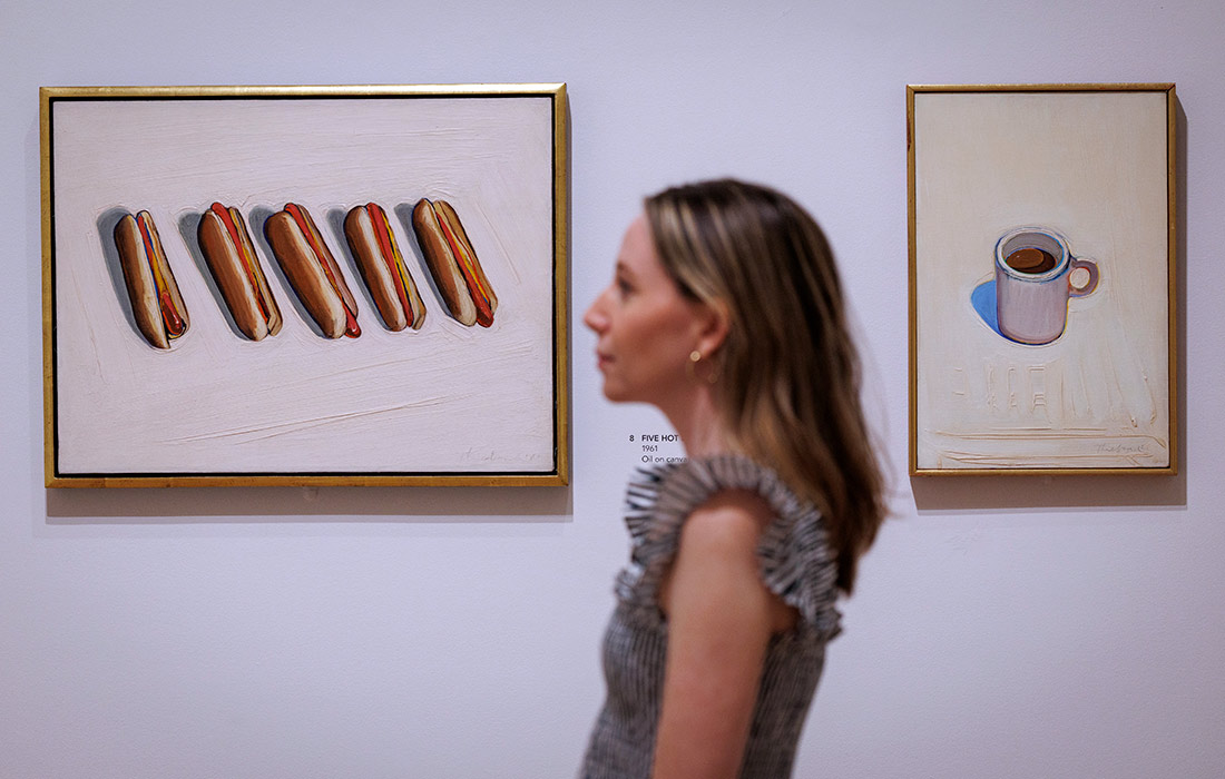 Пресс-показ выставки "Уэйн Тибо. Американский натюрморт" в галерее Курто в Лондоне