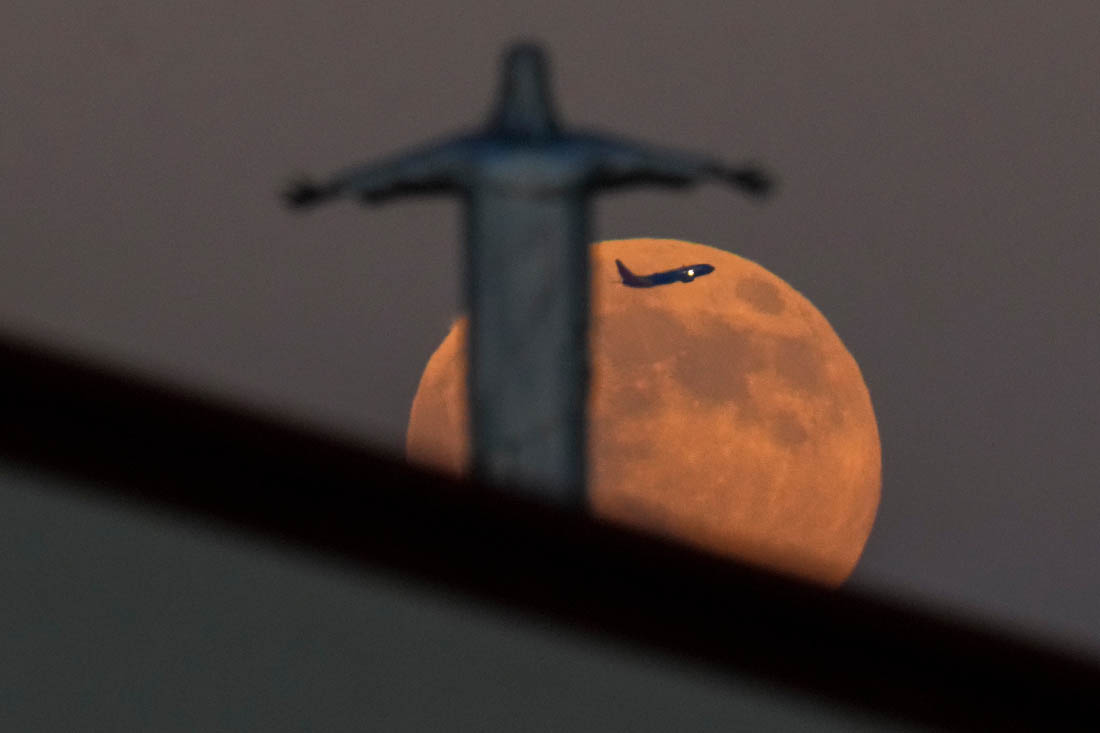 Суперлуние в Техасе