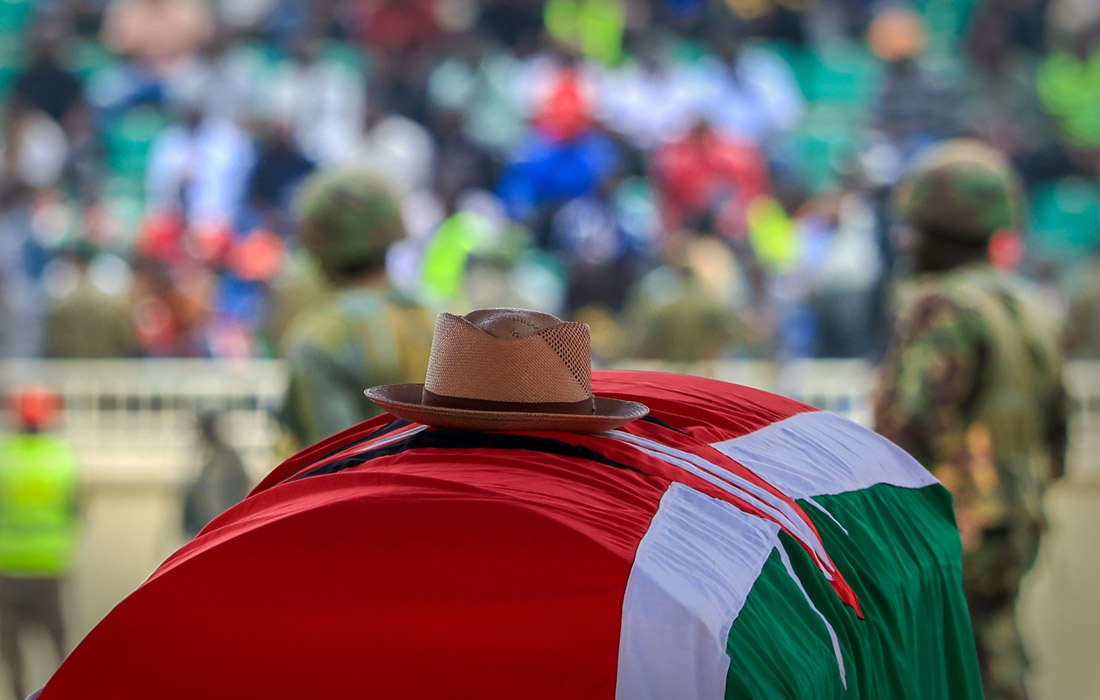 В Кении на столичном стадионе состоялась церемония прощания с бывшим премьер-министром Раилой Одингой