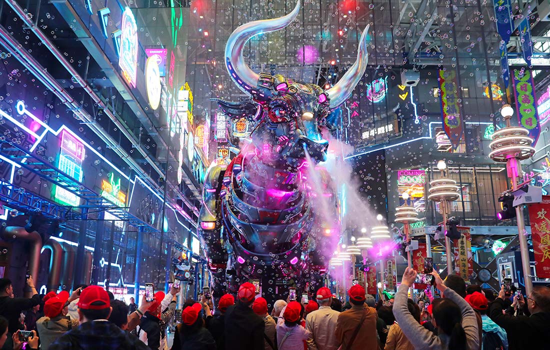 Статуя Куй Ню в Хуайбэе, Китай