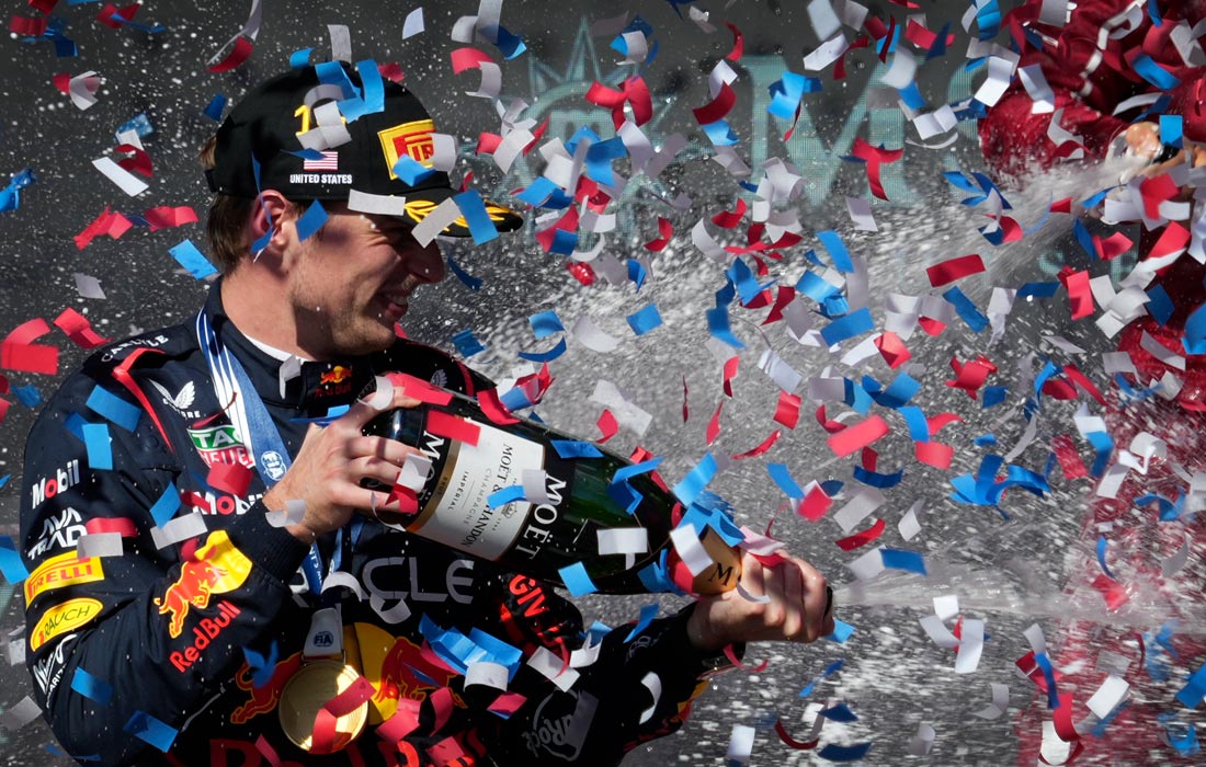 Пилот команды Red Bull Макс Ферстаппен выиграл Гран-при США в Остине, штат Техас