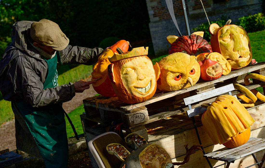 Фестиваль "Тыквомания" в бельгийской деревне Грут-Бийгаарден