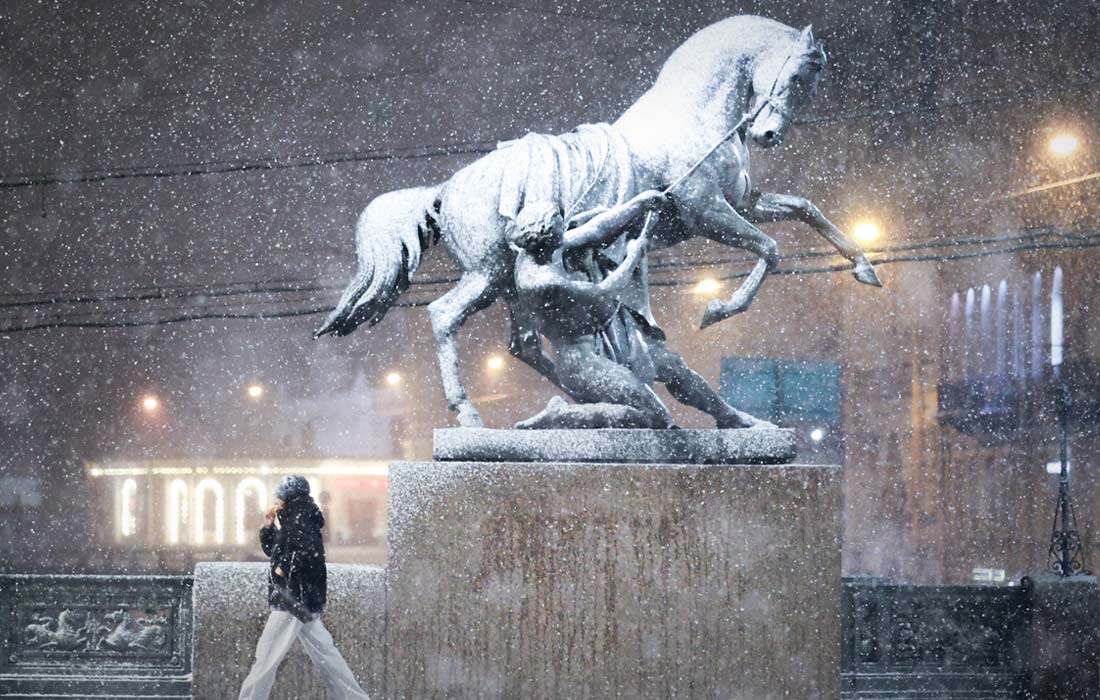 Снегопад в Санкт-Петербурге
