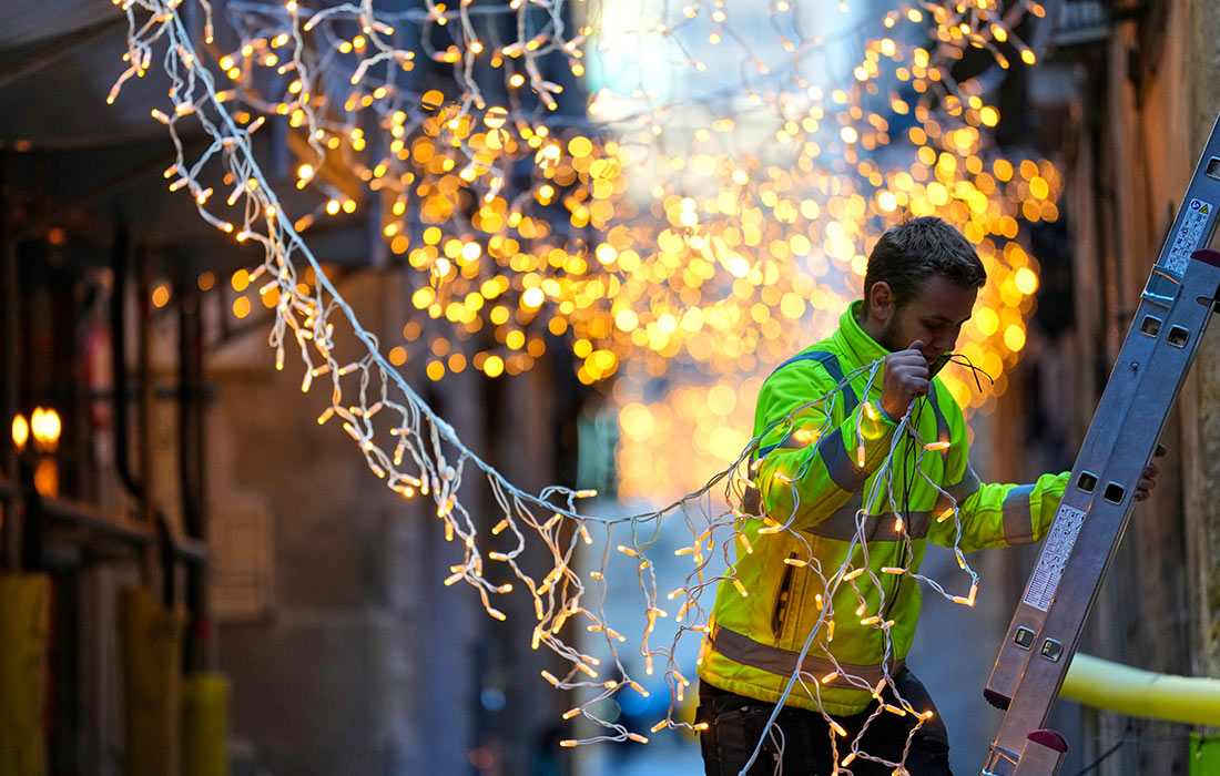 Подготовка к Рождеству в Барселоне