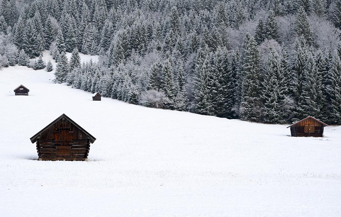 Первый снег в Германии