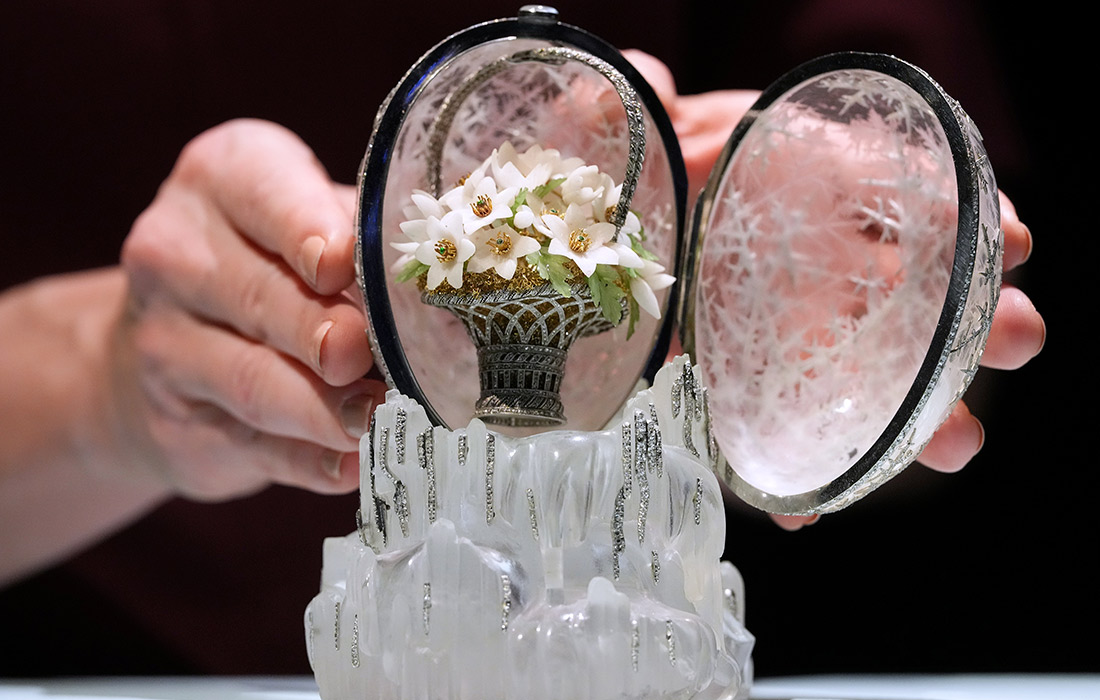 "Зимнее яйцо" Фаберже выставят на аукцион Christie's 2 декабря в Лондоне