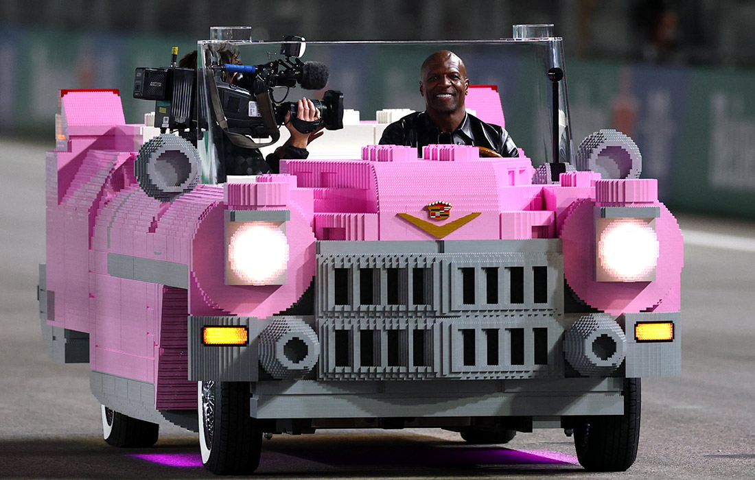 Кадиллак из Lego на Гран-при "Формулы-1" в Лас-Вегасе