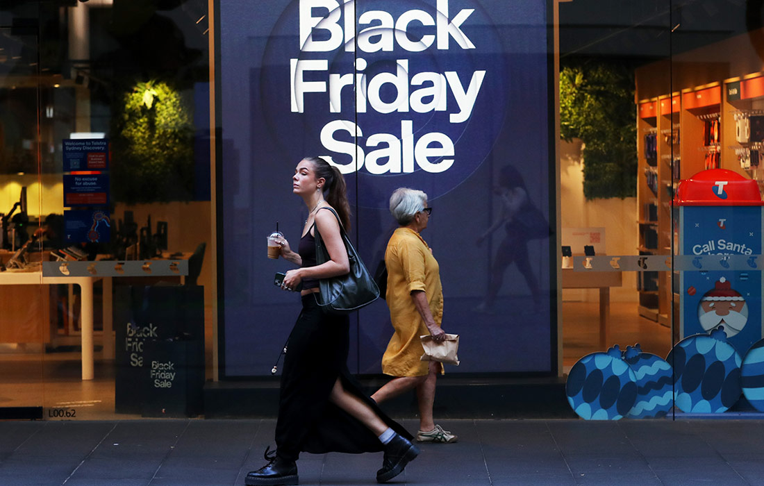"Чёрная пятница" стартовала в городах мира. На фото: торговый центр в Сиднее.