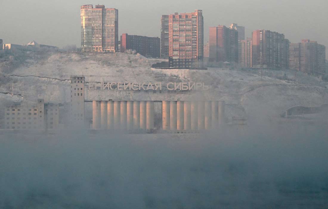 Мороз в Красноярске