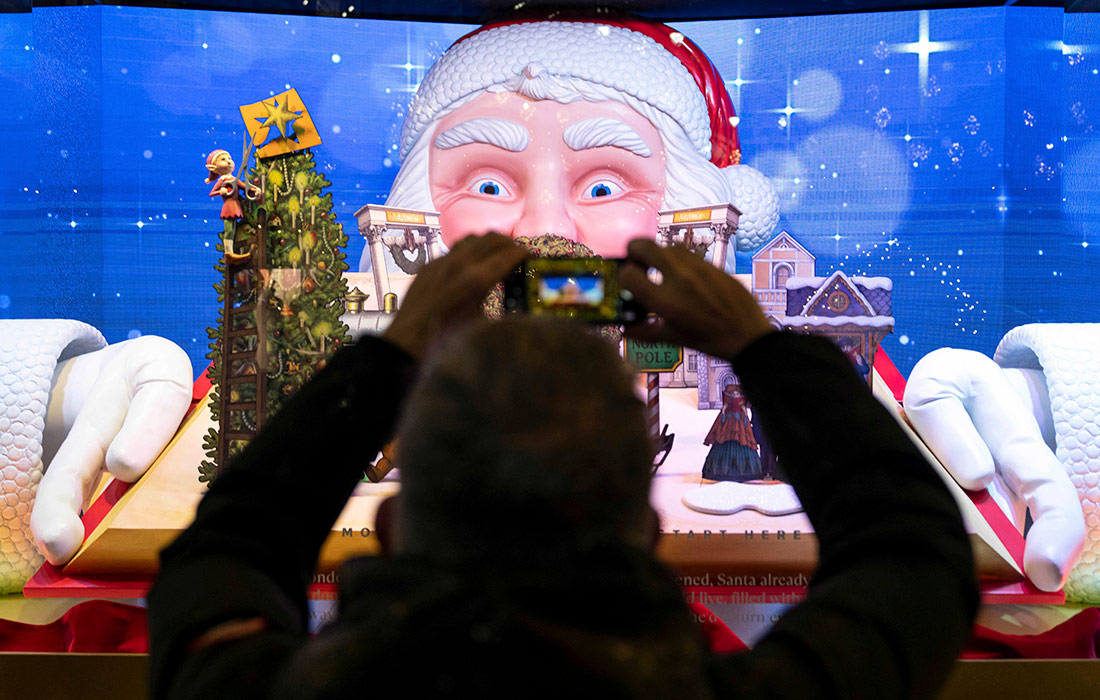 Рождественская атмосфера в Нью-Йорке