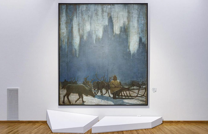 Панно Коровина "Северное сияние" представили в Третьяковке после реставрации