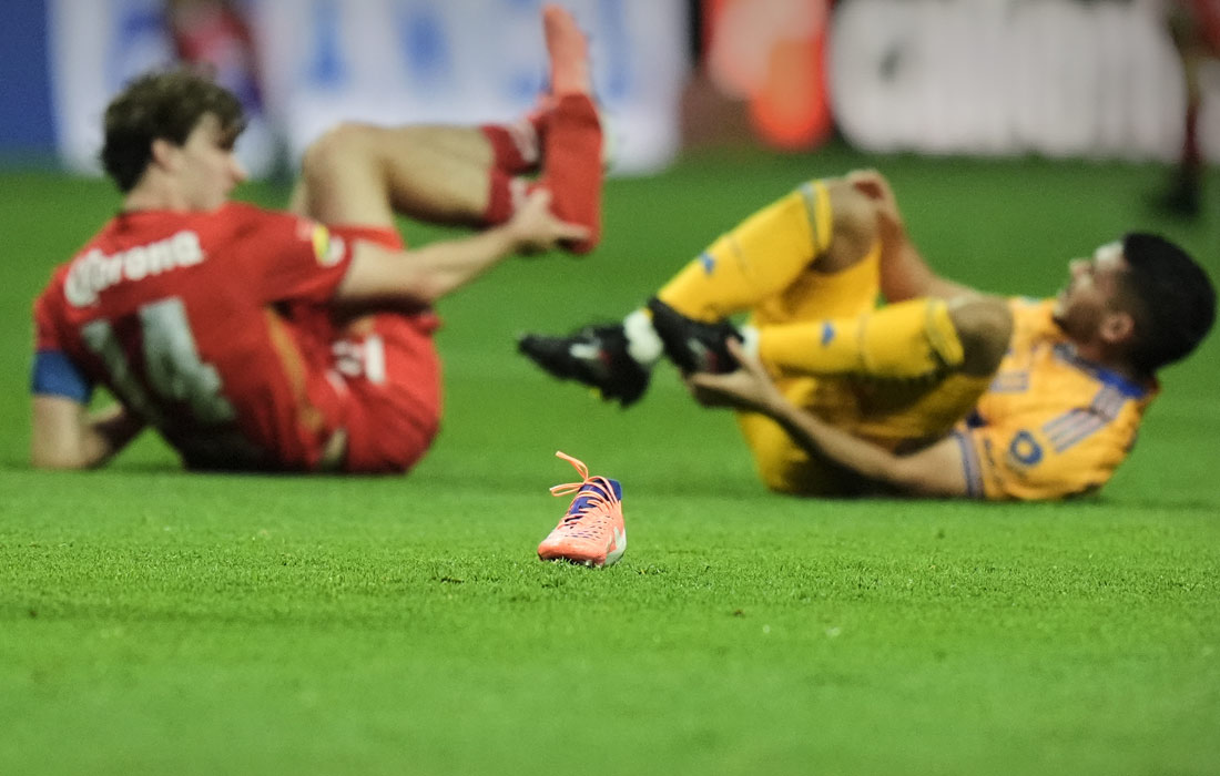 Во время финального матча мексиканской футбольной лиги в Толуке, Мексика