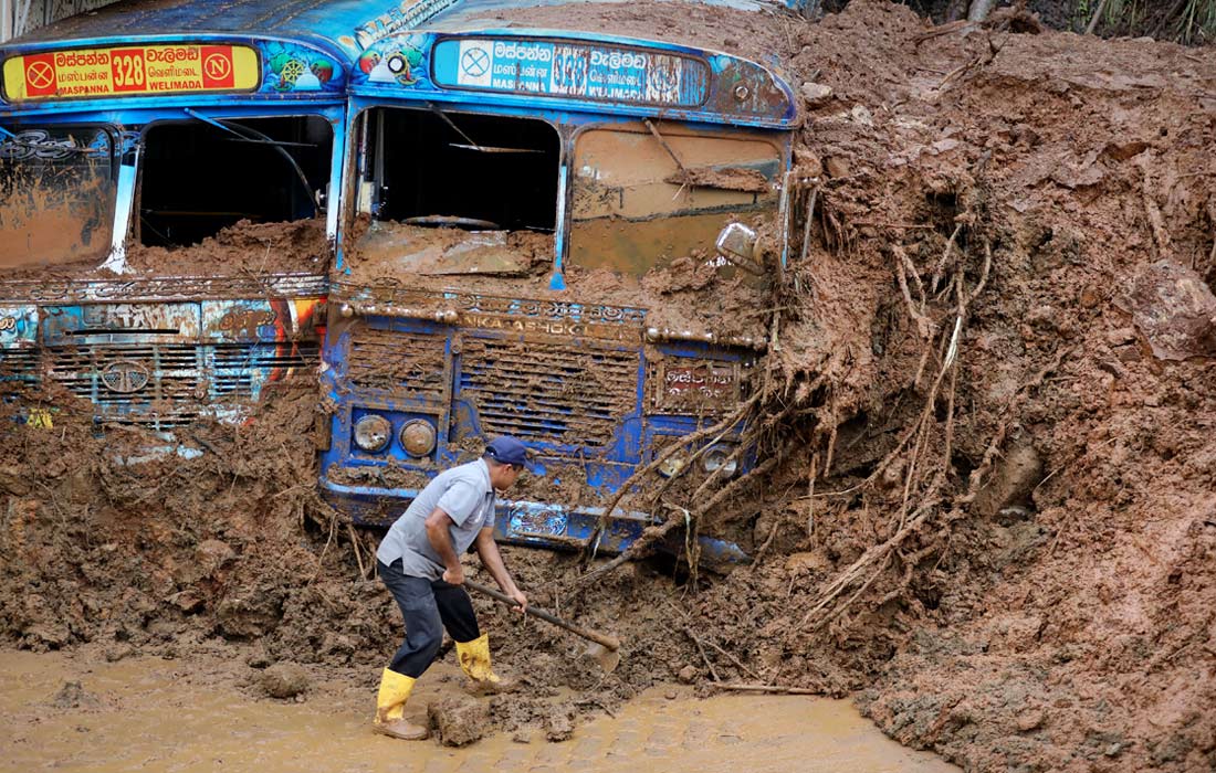 Последствия циклона "Дитва" на Шри-Ланке