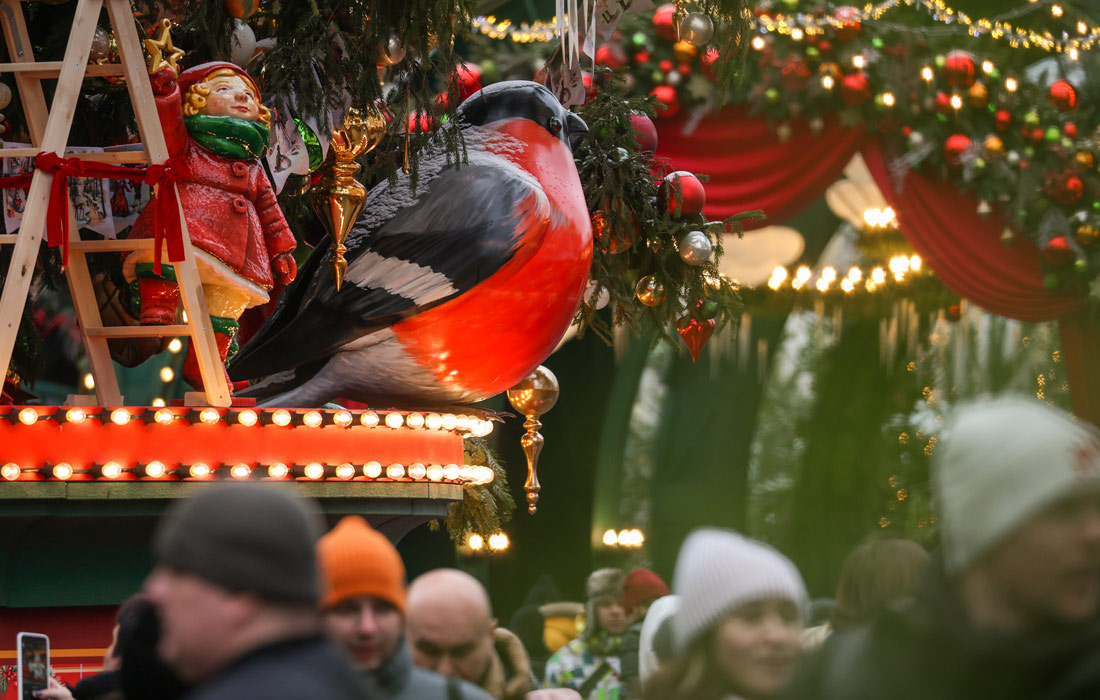 Новогоднее оформление в центре города