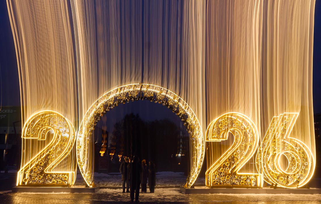 Новогодняя атмосфера в Москве