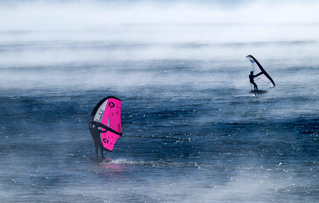 Виндсерфинг на озере в Баварии