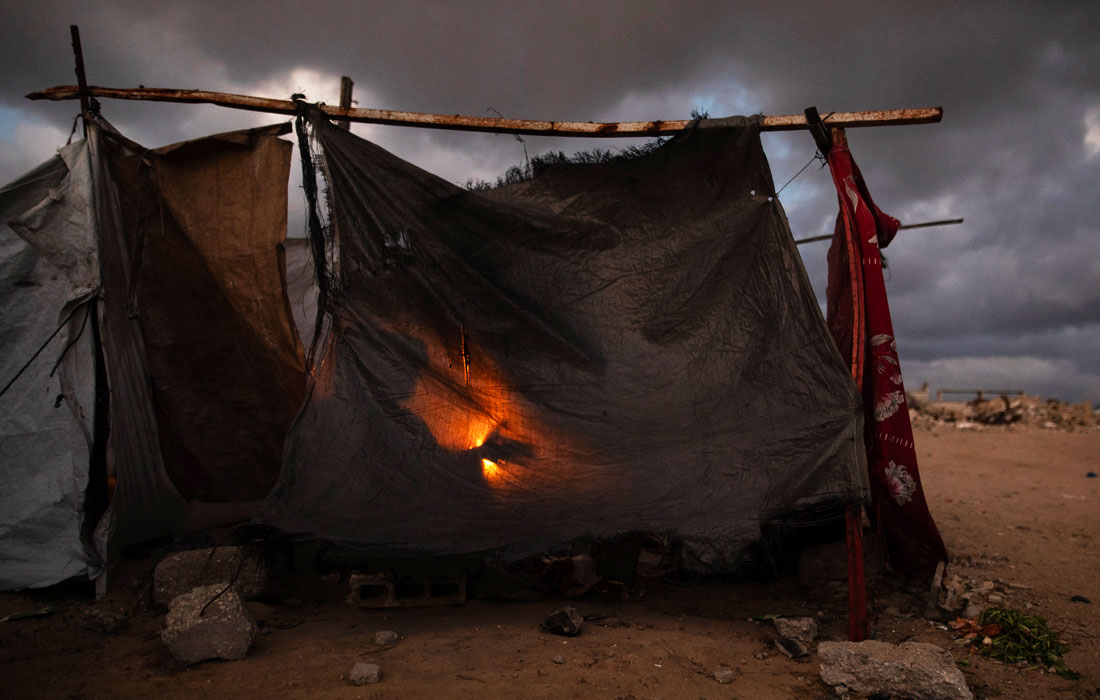 Убежище в Хан-Юнисе на юге сектора Газа