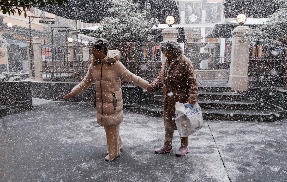 Снегопад в Стамбуле