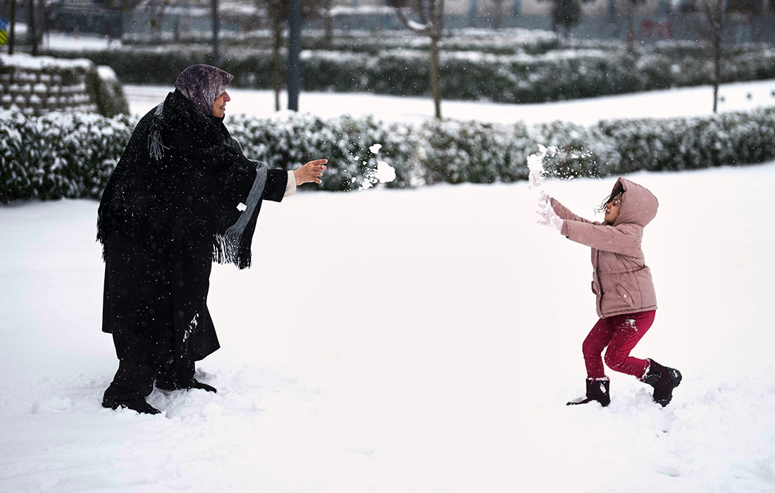 Снегопад в Стамбуле
