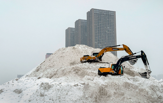 Снегопад в Москве