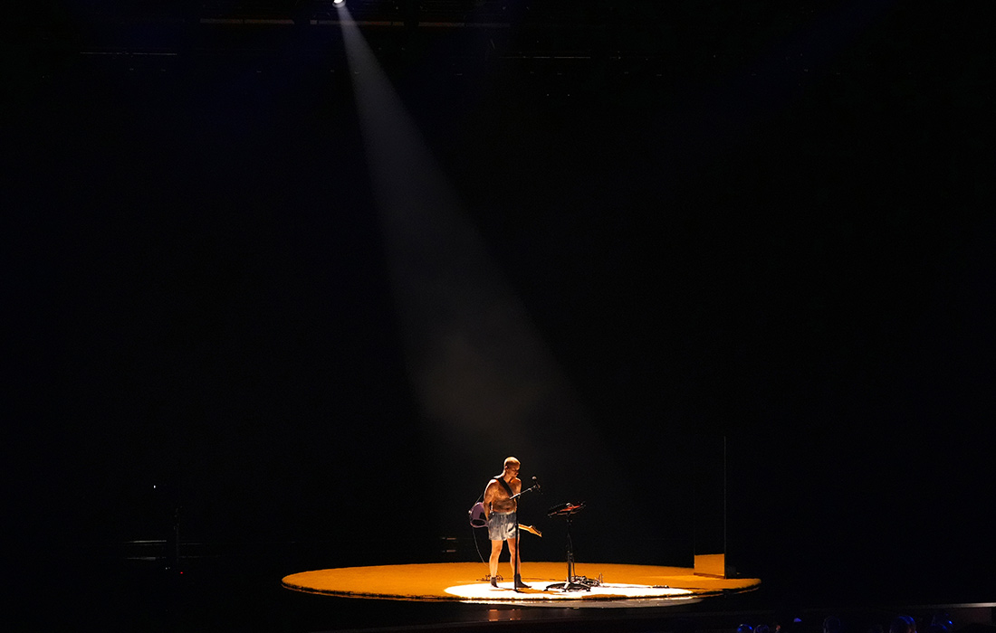 Выступление исполнителя Джастина Бибера