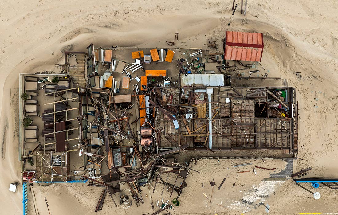 Последствия шторма "Кристин" в Португалии