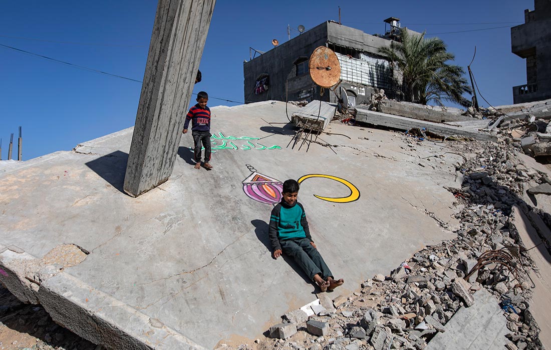 Кварталы Хан-Юниса в преддверии Рамадана, Палестина