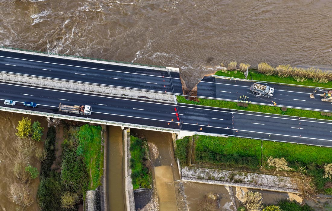 Последствия шторма в Португалии