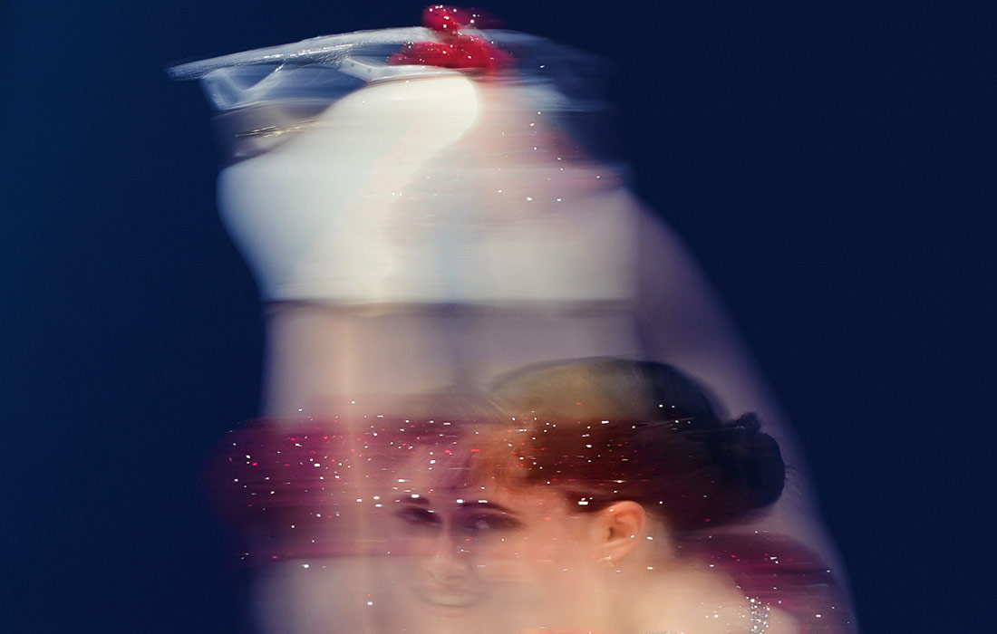 Выступление Изабо Левито (США) с короткой программой в одиночном фигурном катании