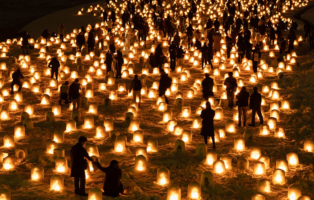 Снежный фестиваль в Японии