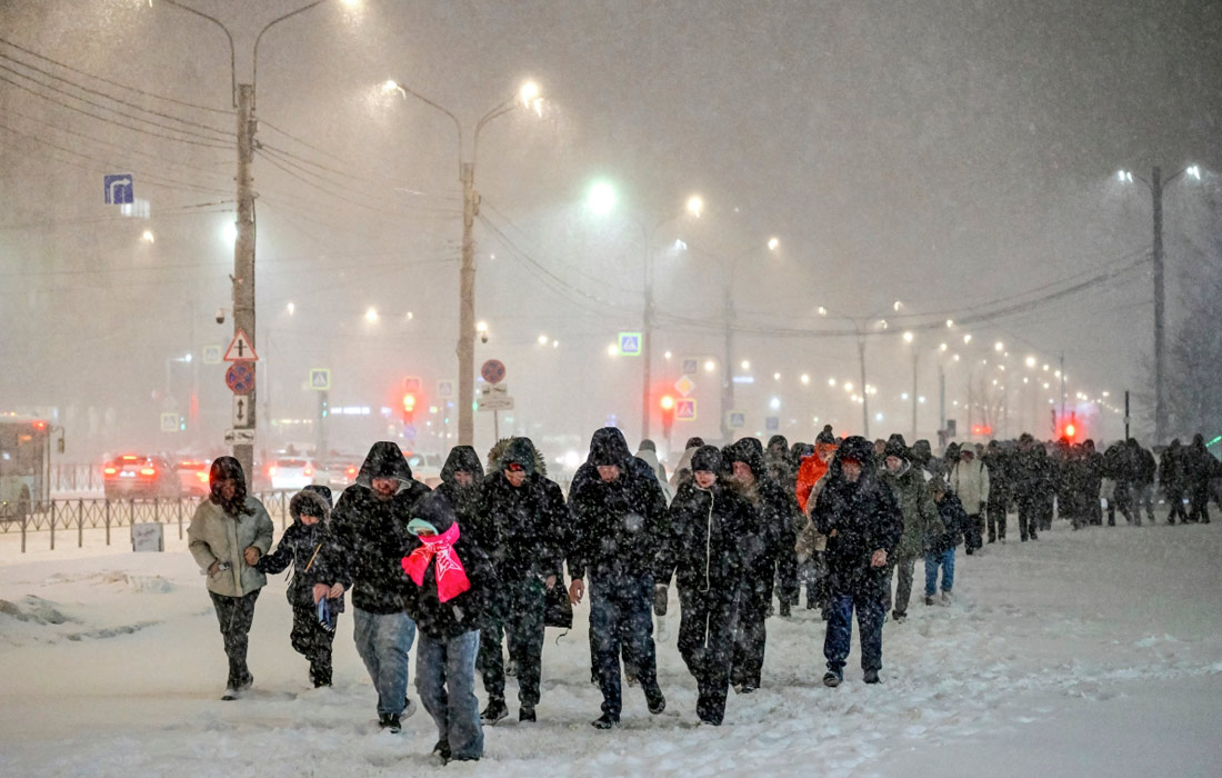 Снегопад в Санкт-Петербурге