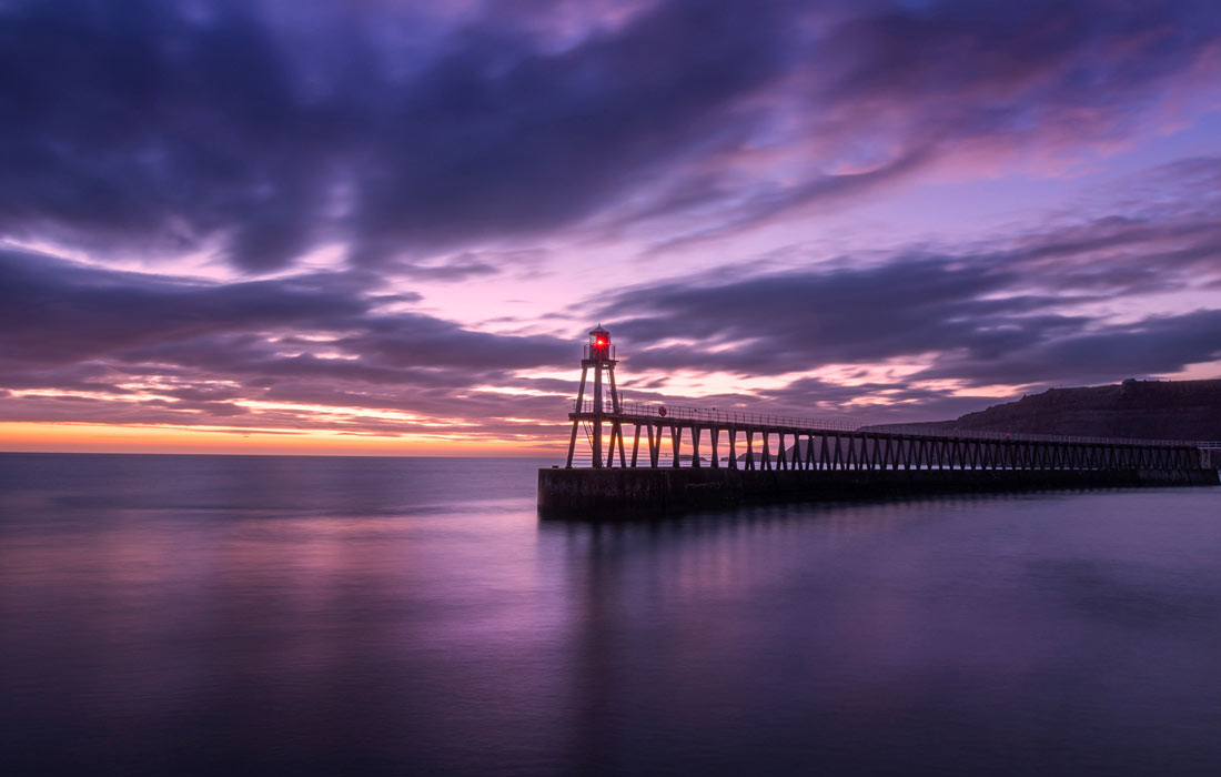 Восход солнца в британском Уитби