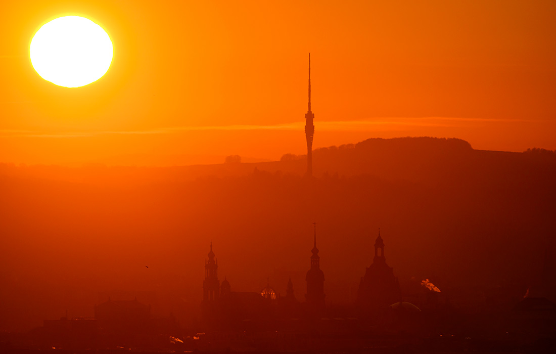Рассвет в Дрездене