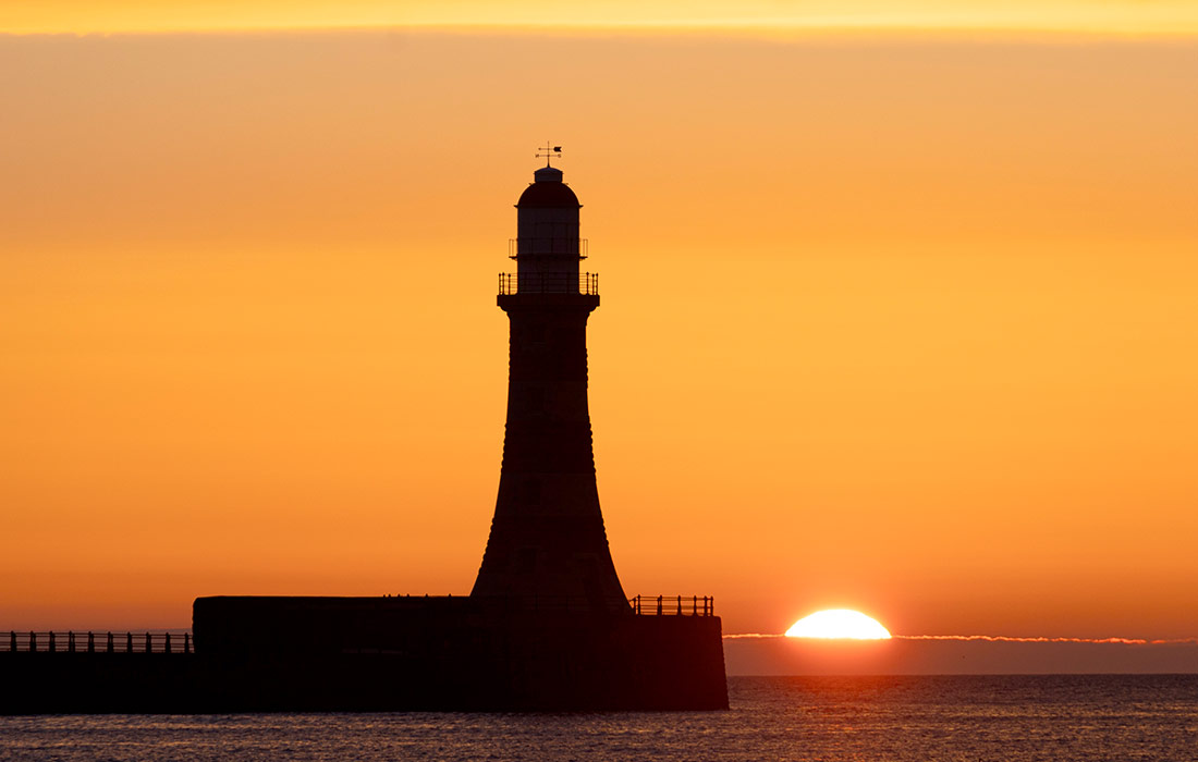 Рассвет в британском Сандерленде