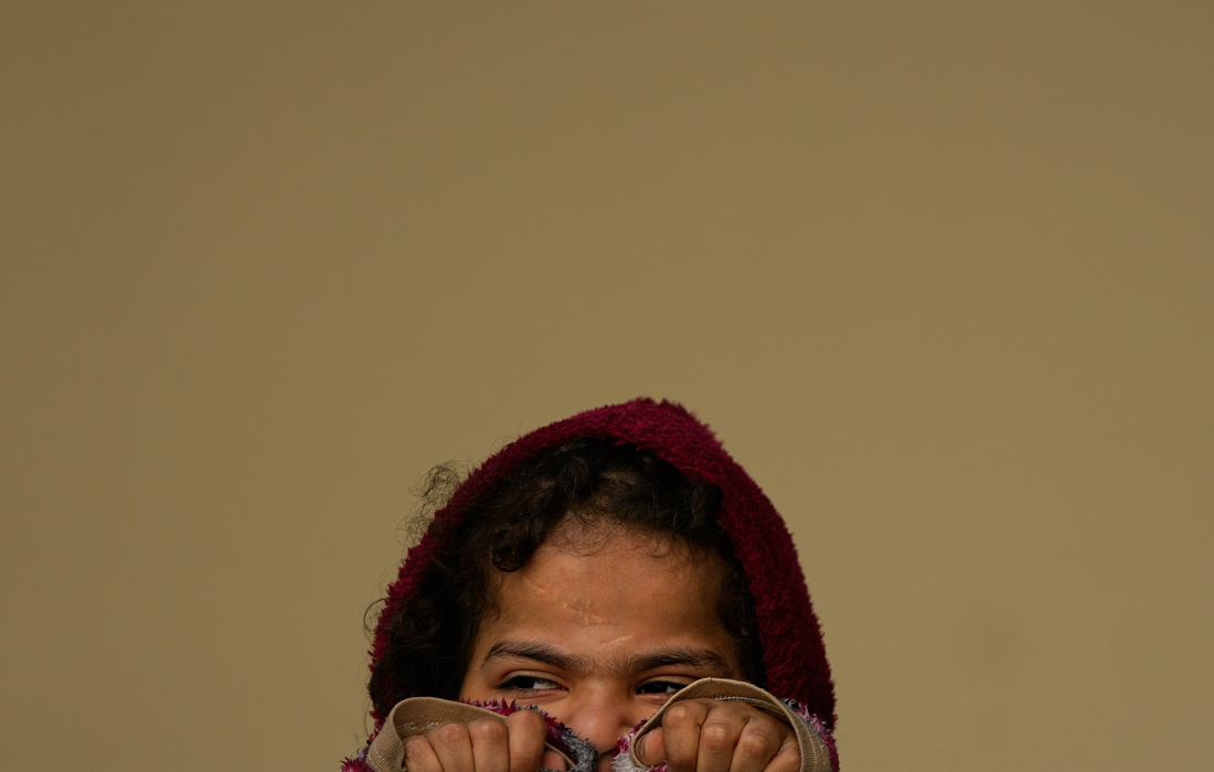 Девочка в убежище в Бейруте, Ливан