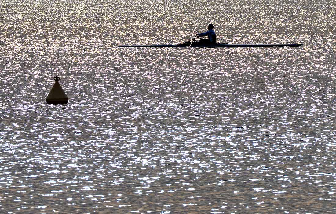 Гребля на озере Темплин, Германия
