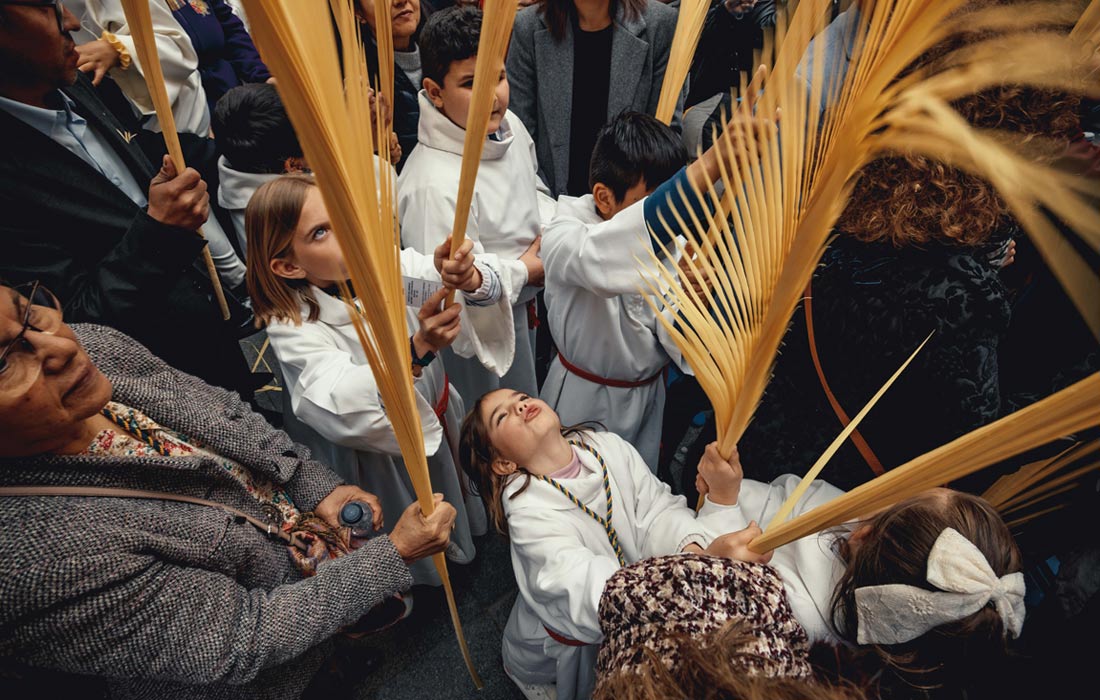 Процессия Вербного воскресенья в Барселоне