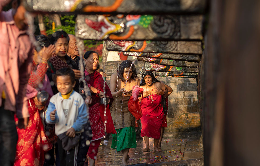Индуистский праздник полнолуния в Непале