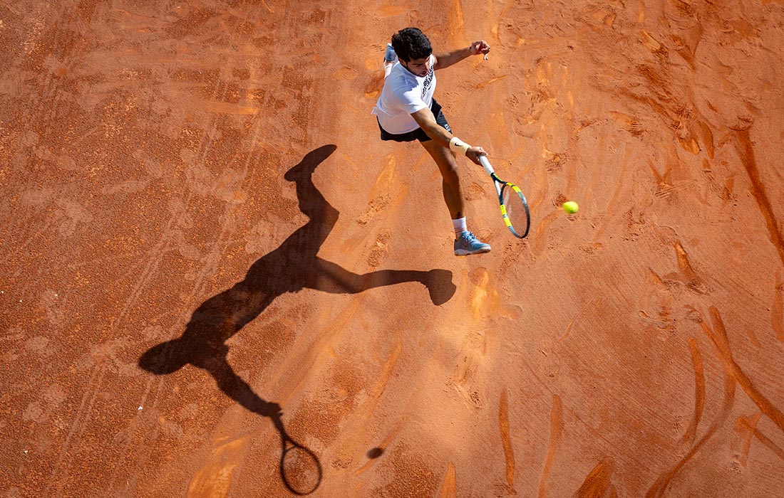 Тренировка испанского теннисиста Карлоса Алькараса в Мурсии