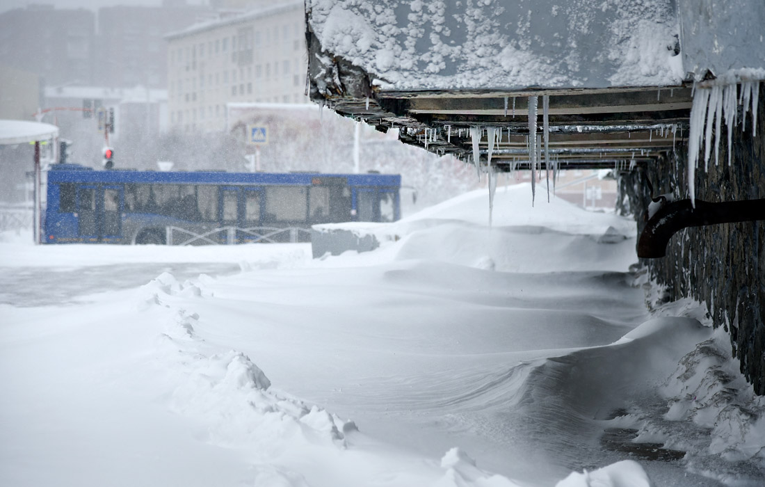 Снег в Норильске