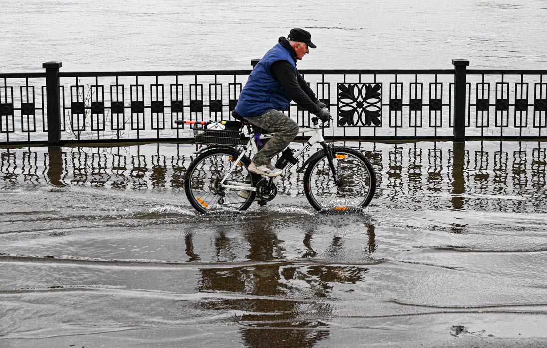 В Красноярске зафиксирован очередной подъем уровня воды в Енисее