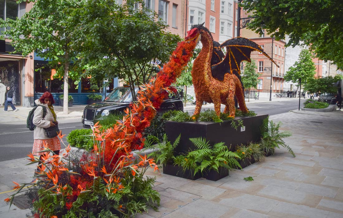 В Лондоне стартовал фестиваль цветочного искусства Chelsea in Bloom